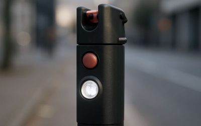 Stay Safe Anytime with the Ultimate Pepper Spray with Alarm and Light for Personal Security