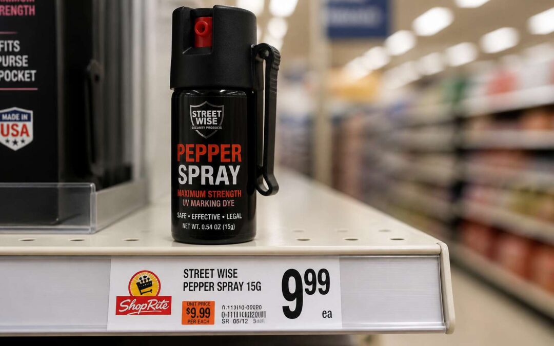 Get pepper spray shoprite for self defense.
