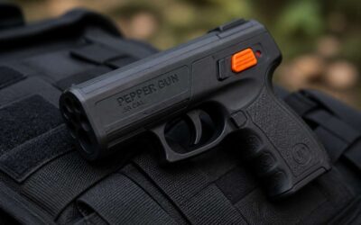 Carry the pepper spray gun black for reliable protection.